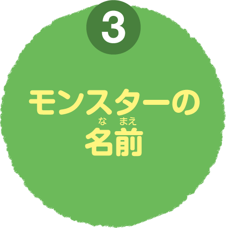 モンスターのなまえ